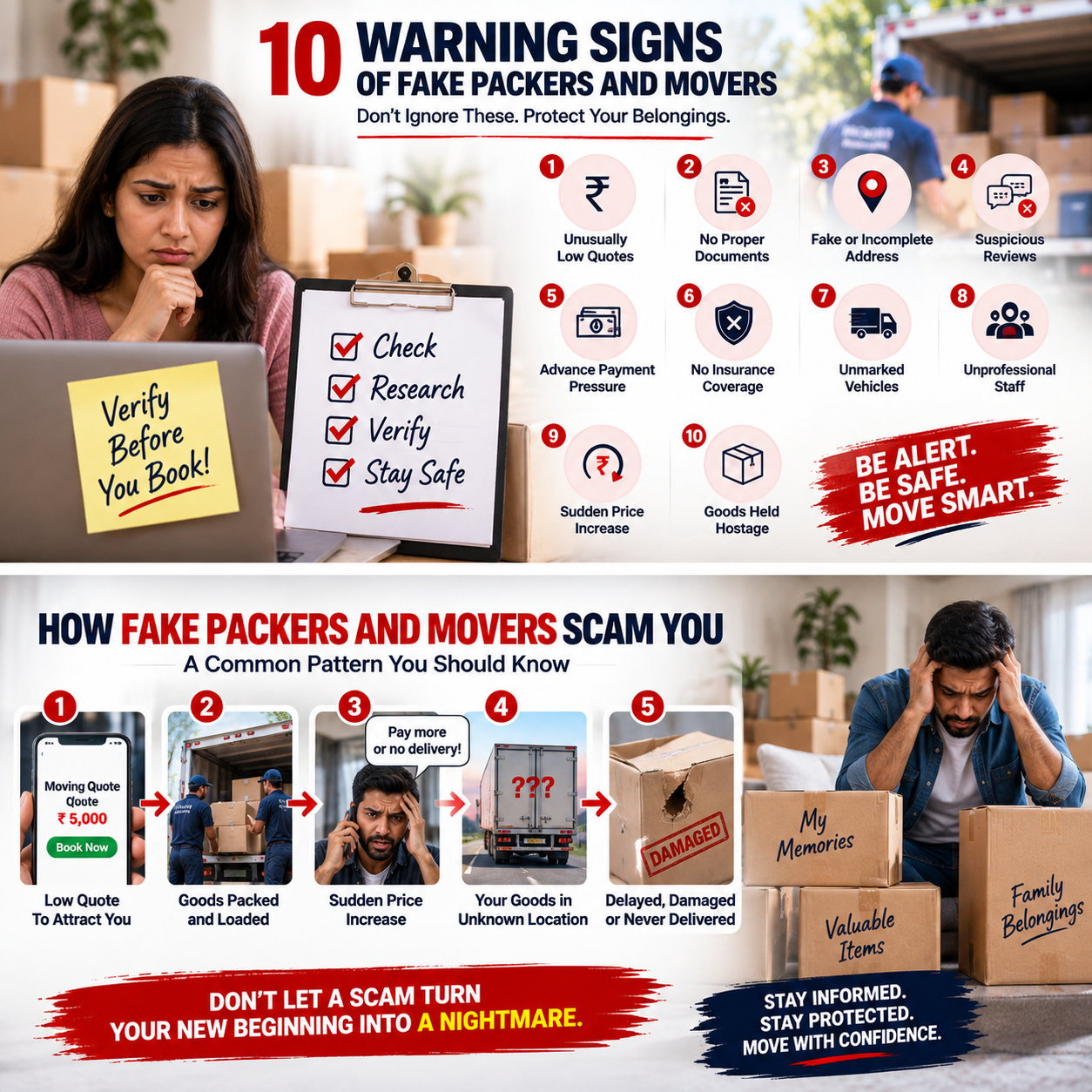10 Warning Signs Your Packers and Movers Company is FAKE